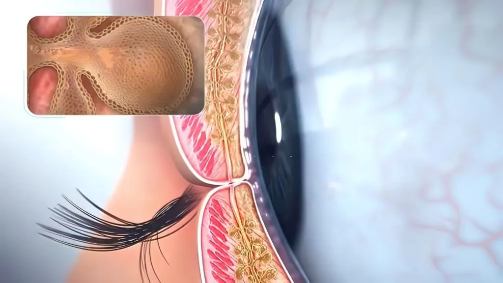 Image of blurry vision and eye floaters